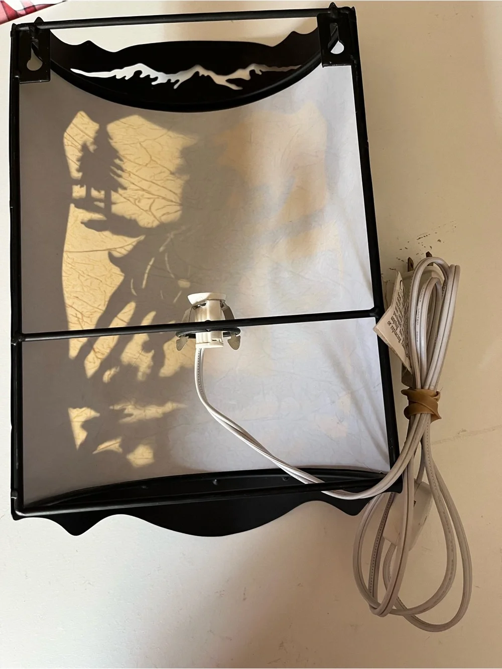 Rustic Western Cowboy Barrel Racing Wall Sconce Light - Vintage Look Nightlight